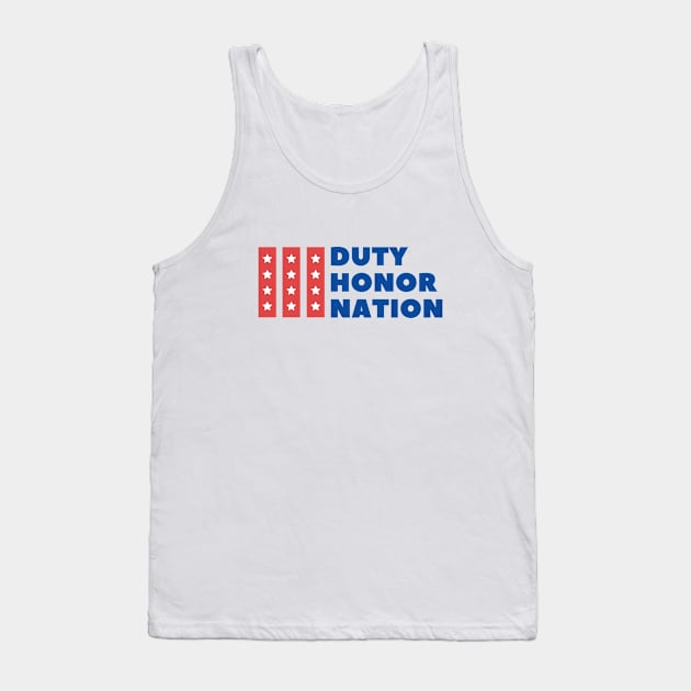 Duty honor nation Tank Top by Tshirtiz